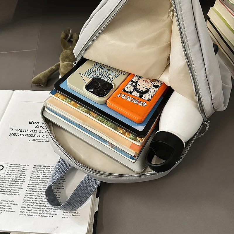 حقائب ظهر Y2K لطيفة على شكل قرش الحوت قابلة للتخصيص، حقيبة سفر كبيرة متينة من النايلون للجنسين في الهواء الطلق، حقيبة ظهر كرتونية مضحكة #5