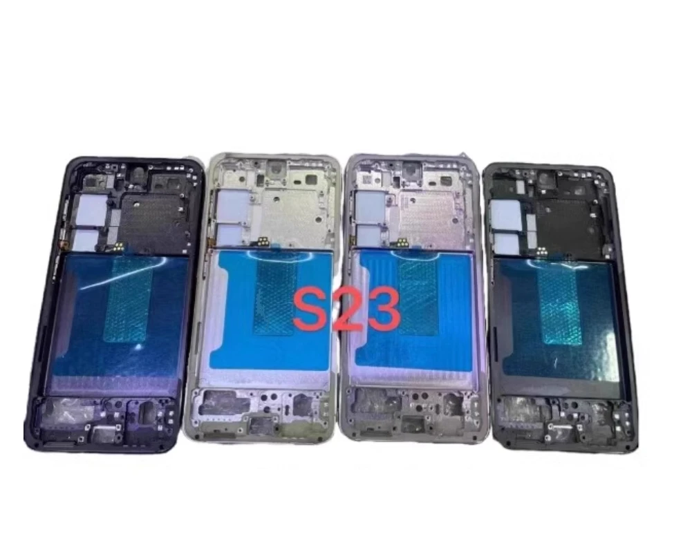 10Pcs LCD Display Middle Frame Front Housing Mid frame Bezel For Samsung Galaxy S23 Plus S23 Ultra US EU Version