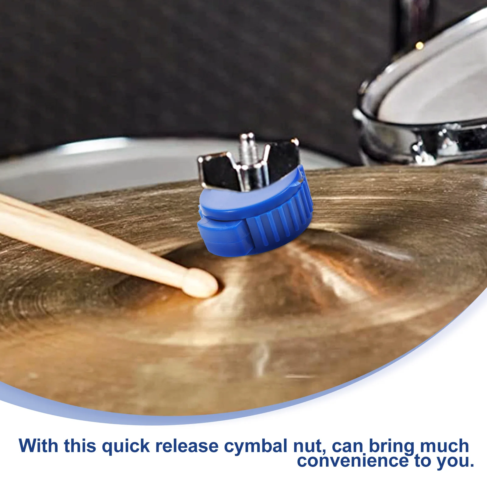 

8 Pcs Quick Release Hat Cymbal Nuts Cymbals Caps to Disassemble Small Size Drum Plastic Stand
