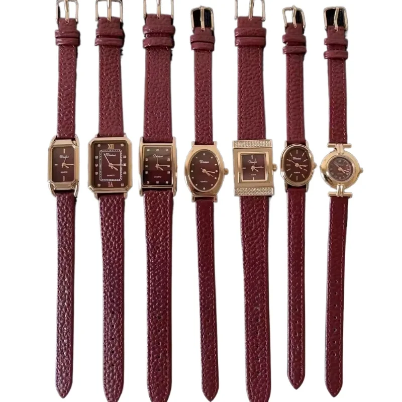 2025 waterproof quartz watch birthday gift medium ancient style niche classic trend women's watch elegant and simple