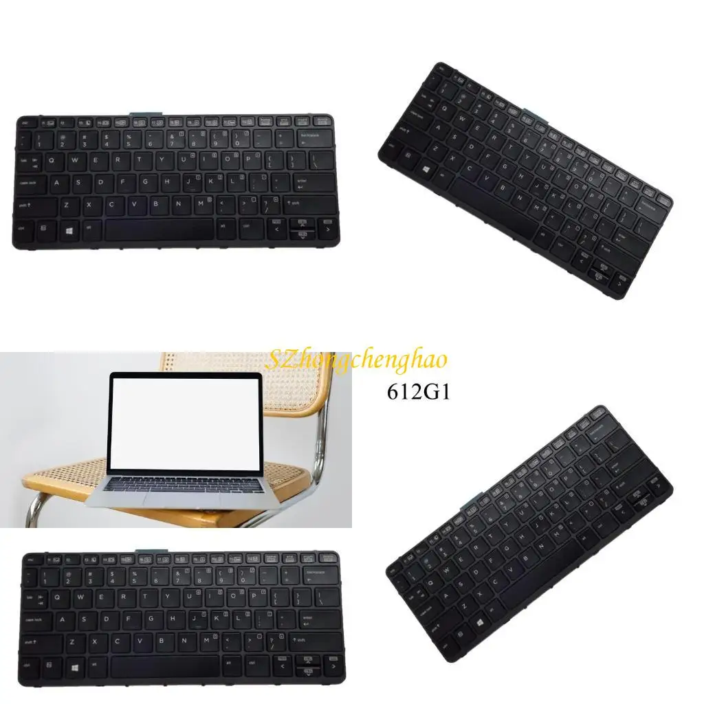 

For HP 612 G1 Laptop Black English Laptop US Keyboard with Backlit 601D