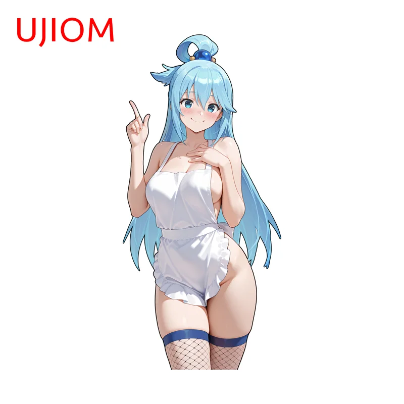 UJIOM Seductive Trendy Anime Figure Aqua Wall Sticker Standing Posture Exquisite Graffiti Decal Suitable For Smooth Surfaces