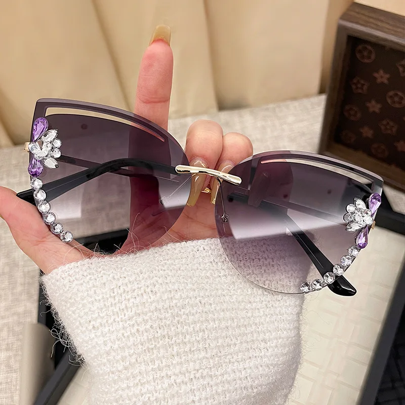 ファッション特大サングラス女性 UV400 サングラスヴィンテージスクエア眼鏡ブランドデザイナー Oculos