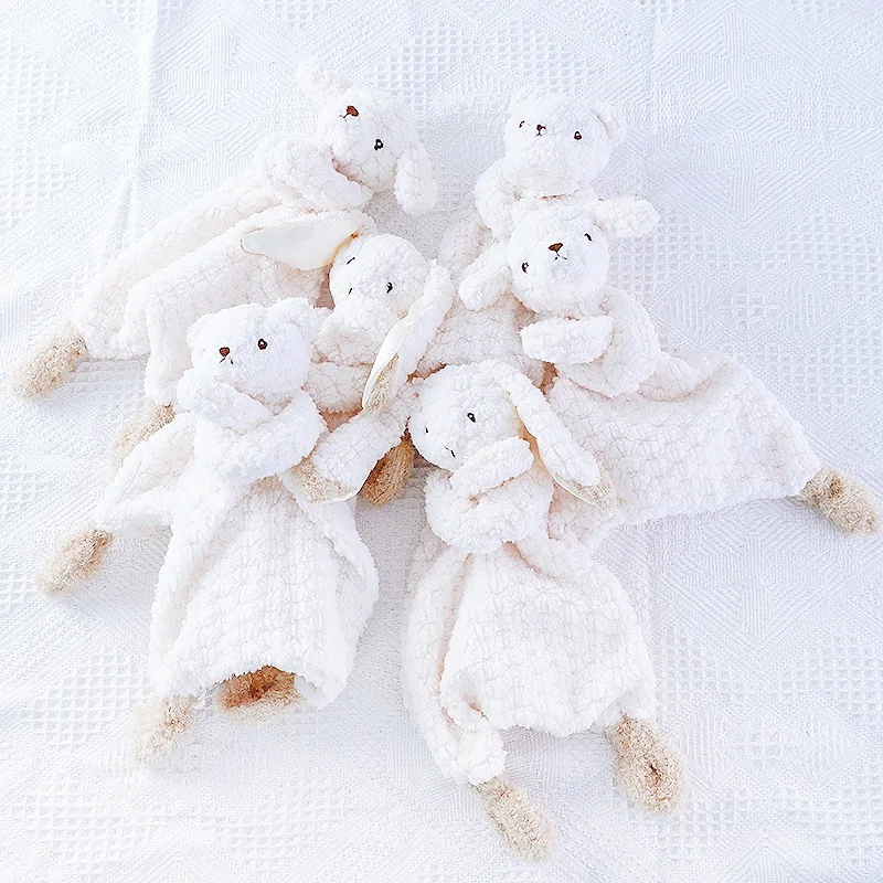 baby-security-blanket-cartoon-bunny-dog-bear-plush-toys-appease-towel-newborn-blankie