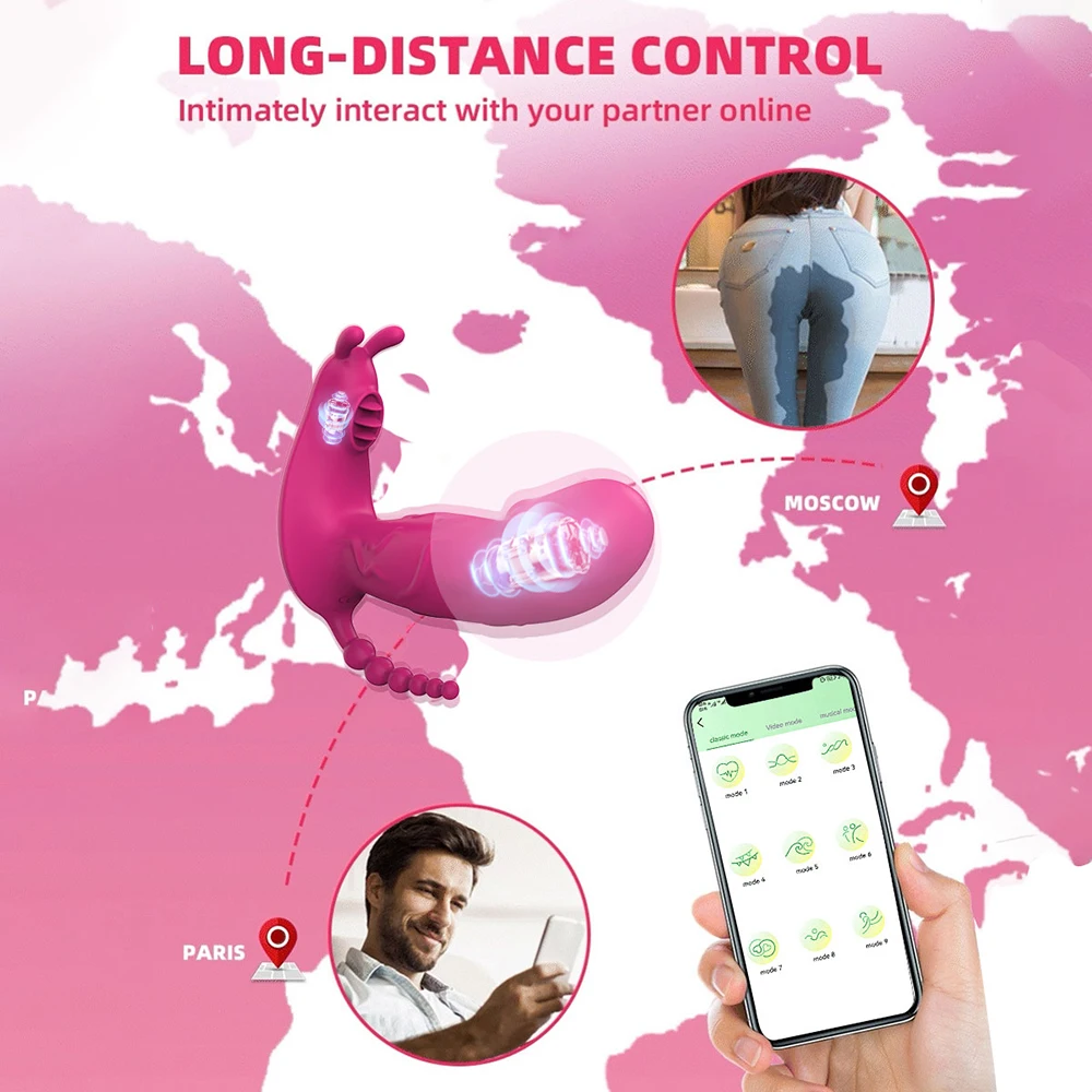 Wireless Remote Control 3 in 1 Bluetooth APP Dildo Vibrator Vagina Sucker Clitoris Stimulator Sex Toys for Women Couple Adult 18