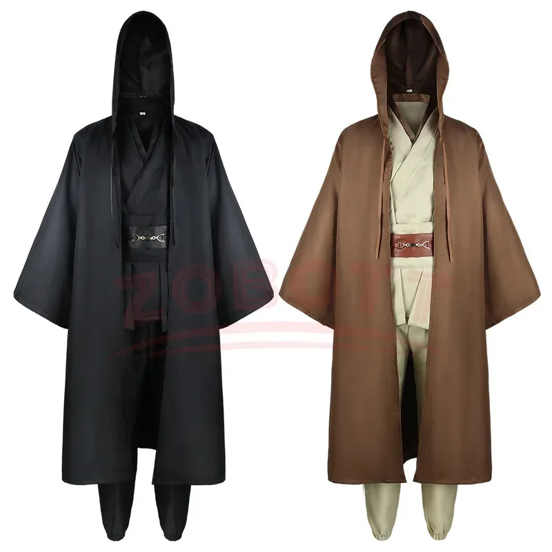 

l2025l New Realistic Jedi Costume Obi-Wan Kenobi Cos Costume Star Soft Polyester Wars Halloween Jedi Role Playing Costume Female