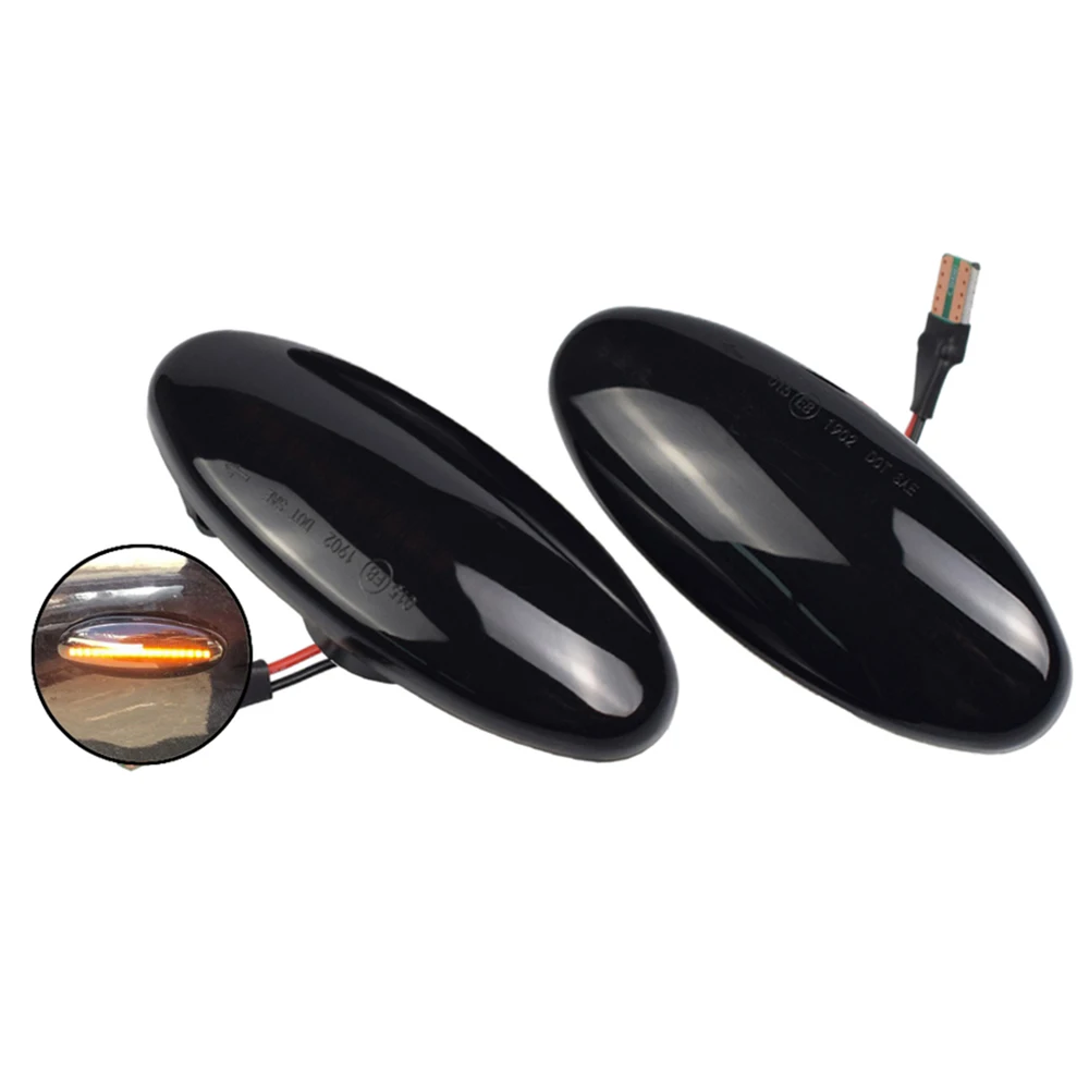 Luz LED Dinámica de Señal de Giro Lateral para Nissan Navara D22 NP300 Datsun Frontier Fiera Pickup Terrano Skystar, Duradera