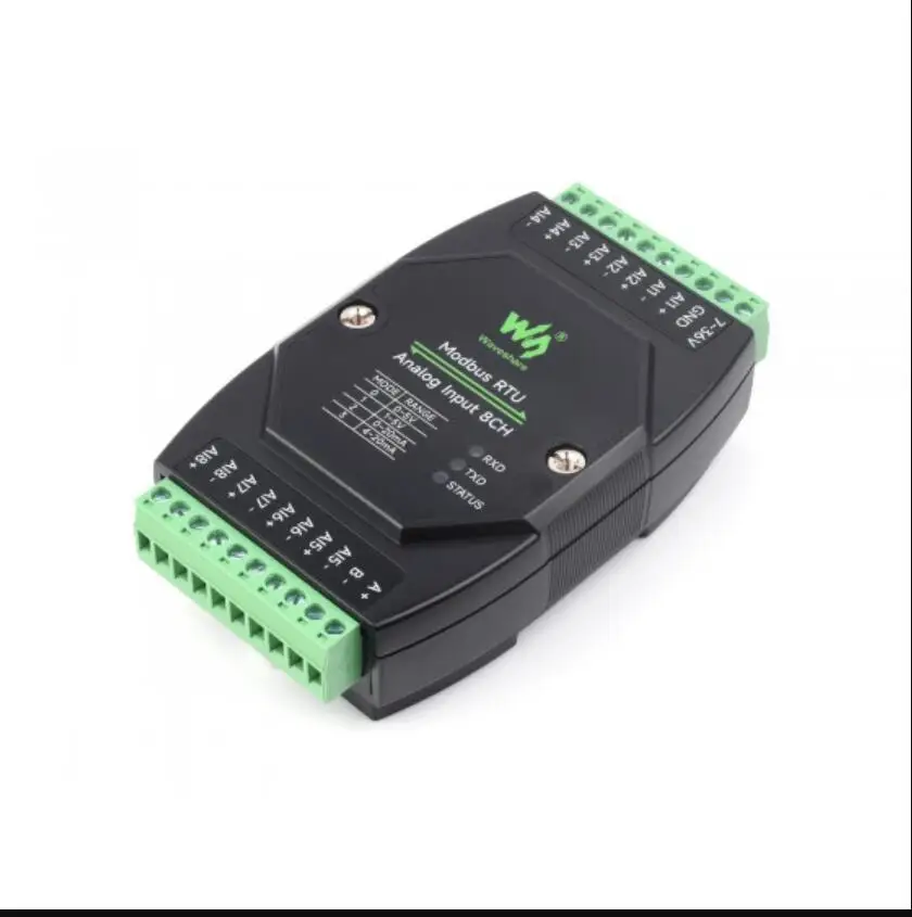 Protocole Modbus RTU RS485, Module d'acquisition analogique industriel 8 canaux, haute précision 12 bits, prend en charge l'acquisition de tension ou de courant