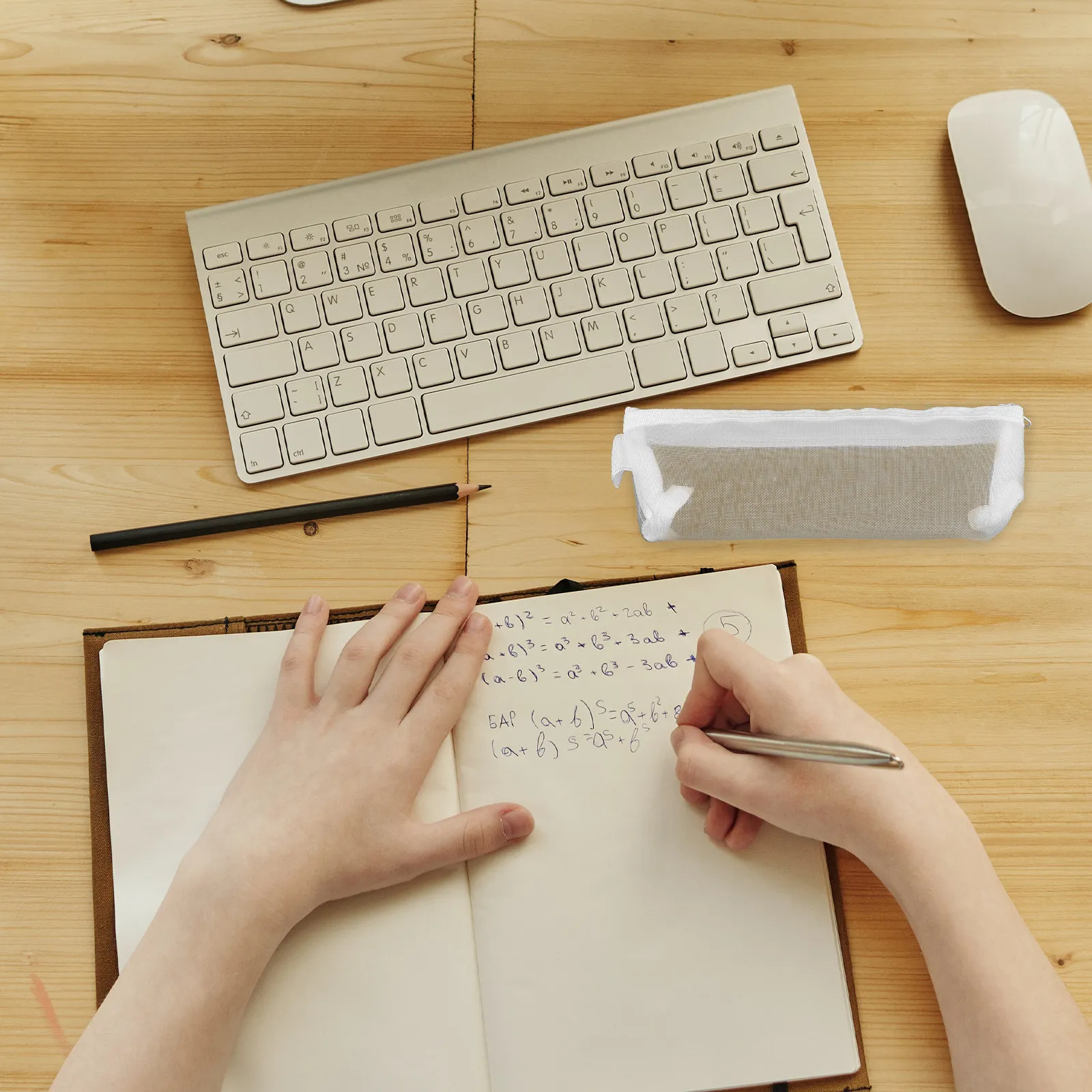 

Большой сетчатый прозрачный пенал для карандашей, сумка для канцелярских принадлежностей для школы, офиса, путешествий, многофункциональный органайзер, чехол для хранения ручек