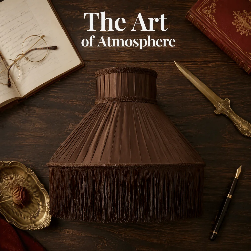20CM 25CM 30CM Fabric Lampshade European-style Vintage Style Tassels E27 Lampshade Easy To Replace Premium Feel Retro Lampshade