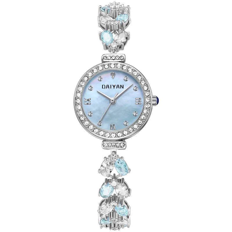 Japanese Niche Design, Simple Beimu Small Dial, Ladies' Rhinestone Quartz Bracelet, Elegant Jewelry, Birthday Gift