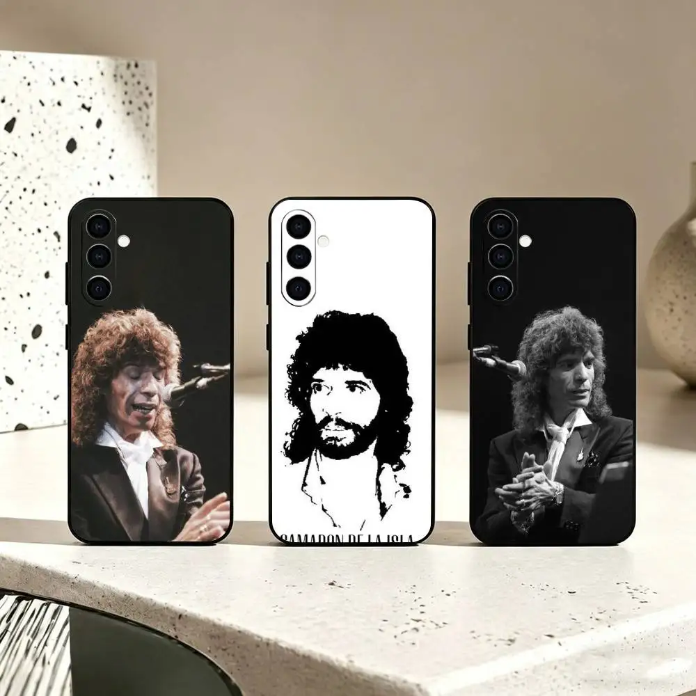 

Spain singer Camaron de la Isla Phone Case For Samsung Galaxy A73,A72,A71,A70,A53,A52,A51,Soft Silicone Black Cover