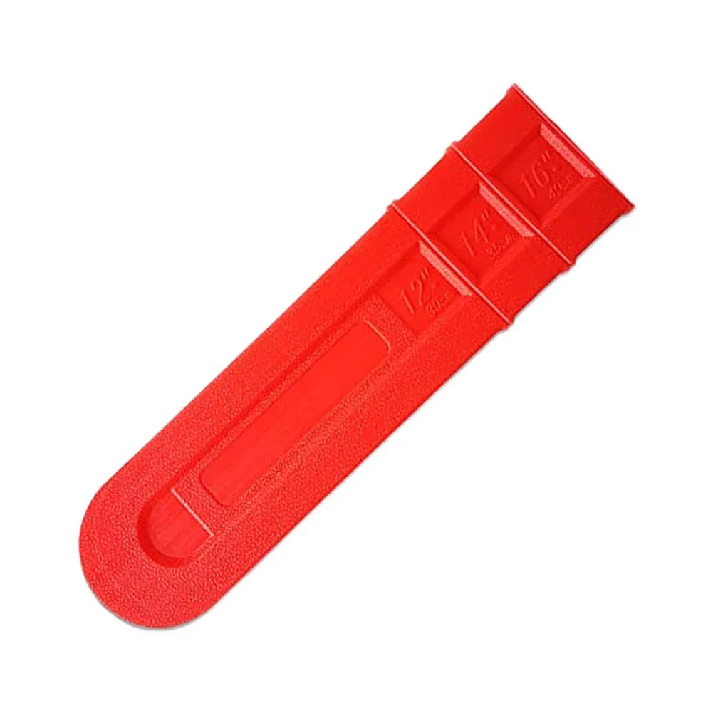 Red Plastic Scabbard Guard Lightweight Chainsaw Guard Chainsaw Cover Cutting Tool Case Lightweight Design Scratch Resistant