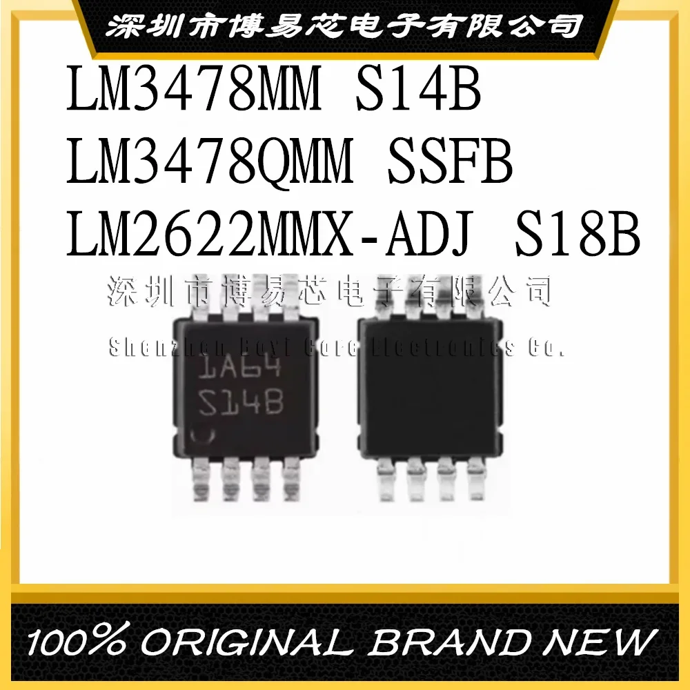 

LM3478MM MMX S14B LM3478QMM QMMX SSFB LM2622MMX-ADJ S18B Evaluation board