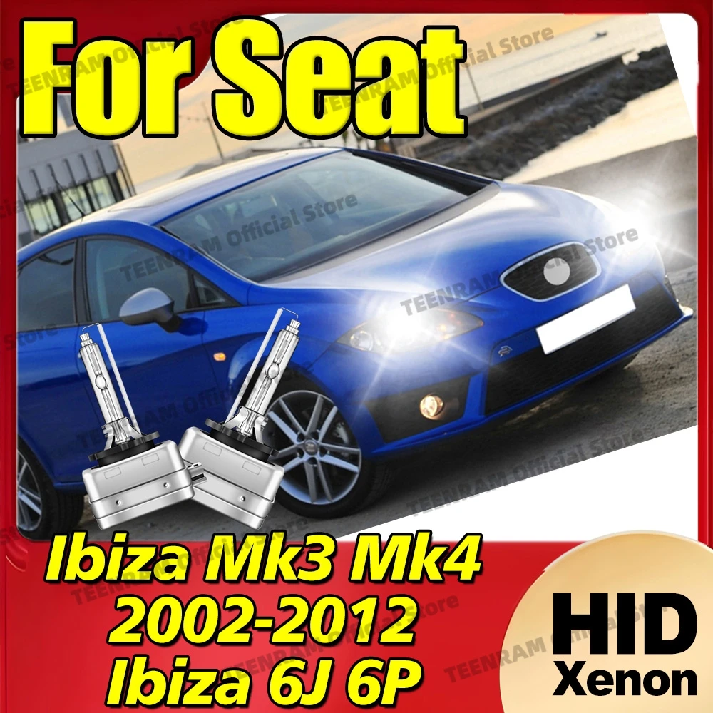 

2x для Seat Ibiza Mk3 Mk4 2002-2012 Ibiza 6J 6P HID ксенон D1S D1 лампы для фар 12 В 35 Вт 6000 К 8000 К 10000 К аксессуары для ламп