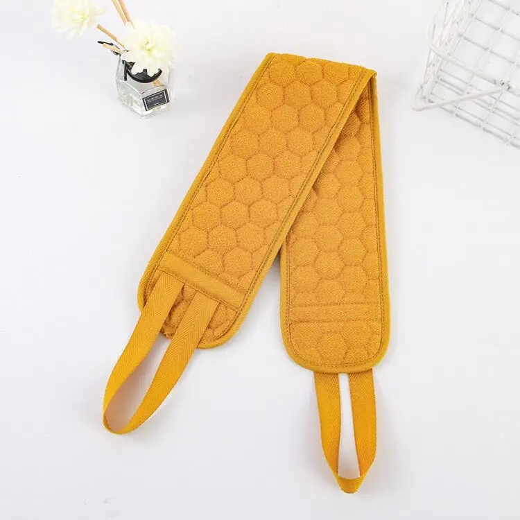 Double-Sided Thickened Bath Scrubber Towel Large Sand Grain Exfoliating Washcloth for Back Dead Skin Removal Shower