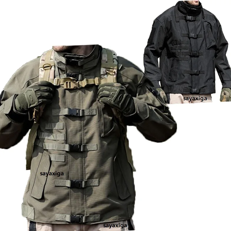 

Motorcycle Jackets Men Tactical Waterproof Coats New Multi-pocket Biker Bomber Jacket Outdoor Big Size Cargo hiking Windbreakers