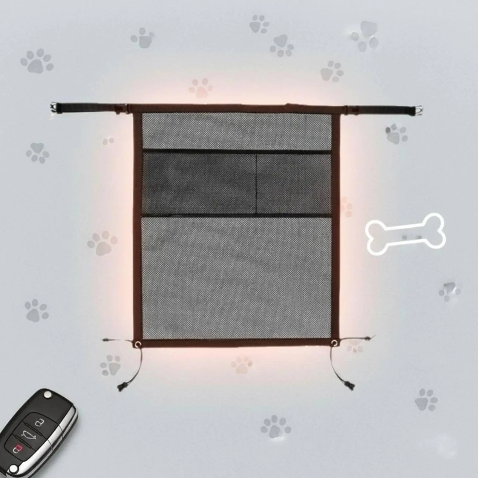 Car Pet Divider Net Thickened Dog Car Divider Abrasion-Resistant Resistant