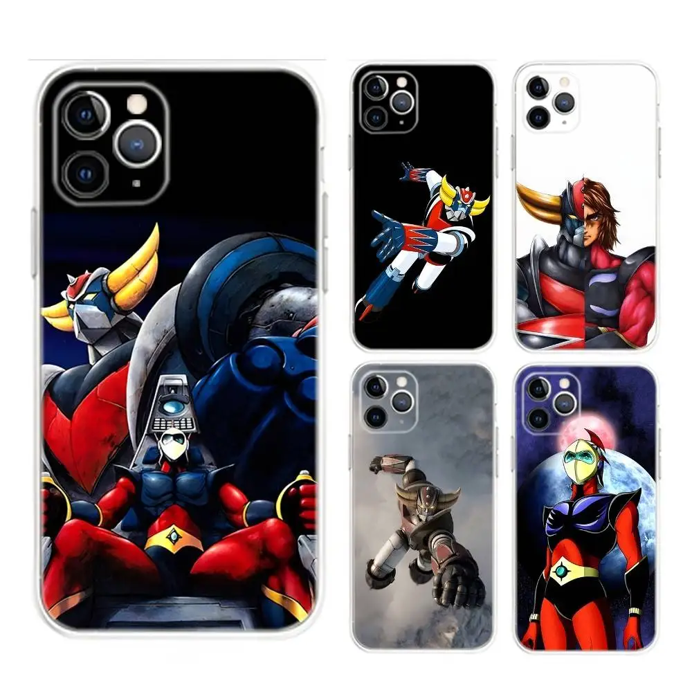 

UFO Robot G-Grendizer Goldorak Phone Case For iPhone 17,16,15,14,13,12,Mini,11,Pro,Max,Plus,Air,X,XR,XS,8,SE,2020, Transparent