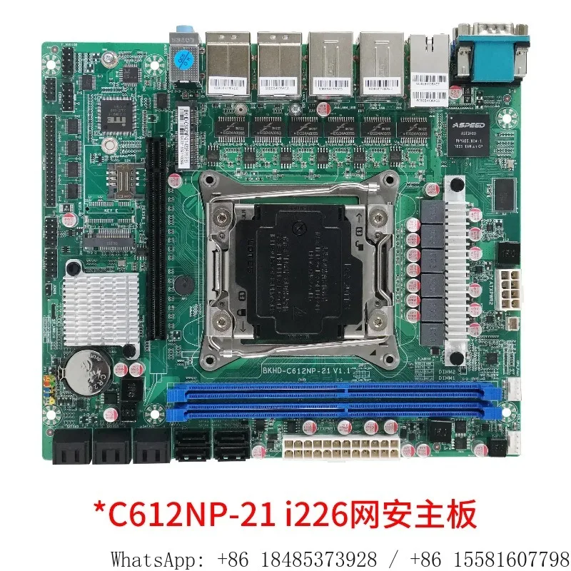 C612NP-21 X99 Board 6 LAN ITX RAID Hot Swap Industrial Motherboard E5 CPU Supported