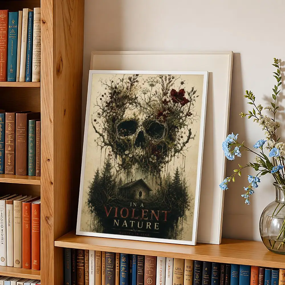 movie In a V-Violent N-Nature Poster HD Self Adhesive Wall Poster Waterproof Removable No Fade for Bedroom Living Room Decor
