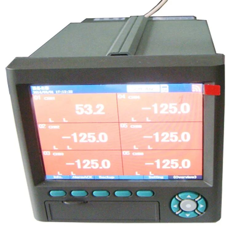 High quality Color Display Multi-channels Paperless Universal Chart recorder