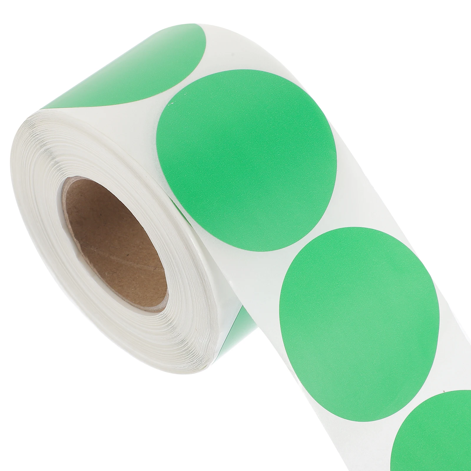 

Green Round Self-adhesive Thermal Labels 50mm Three-proof Blank Sticker Paper for Express Shipping Address Name Tags