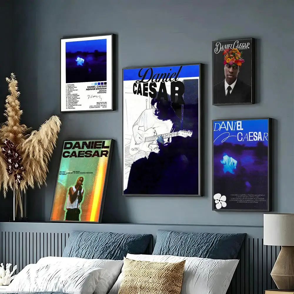 music Daniel Caesar Poster Wall Posters Self-Adhesive Wall Stickers Home Decoration for Bedroom Living Room