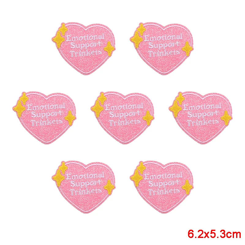 10 Stück Funkelnde Diamant-Schleifen-Herz-Aufnäher zum Aufbügeln, Stickerei-Patches aus Glitzermaterial für Westen und Taschen, Funkelnde Geschenkidee für Mädchen – Detail 21