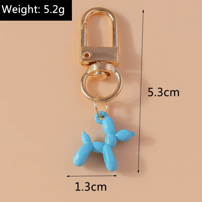 Aihua 10 Farben Niedliche Bunte Kreative Ballonhund-Schlüsselanhänger für Frauen Mädchen Handtaschen-Schlüsselring Anhänger Airpods-Box Schmuck Geschenke – Detail 6