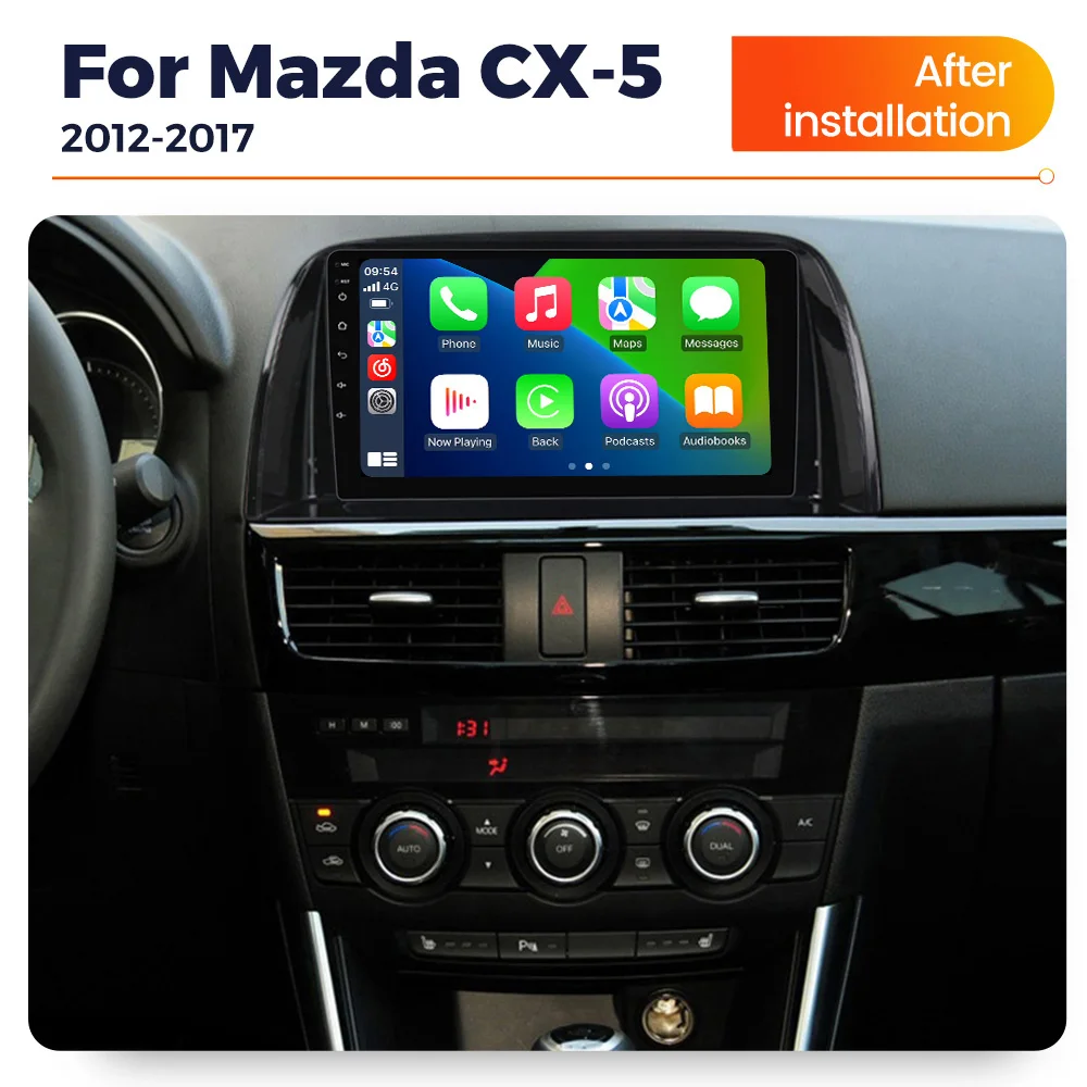 MEKEDE Android 15 Autoradio Head Unit 2 Din Car Radio Stereo Navigation Carplay For Mazda CX-5 2012-2017 Car Multimedia Player