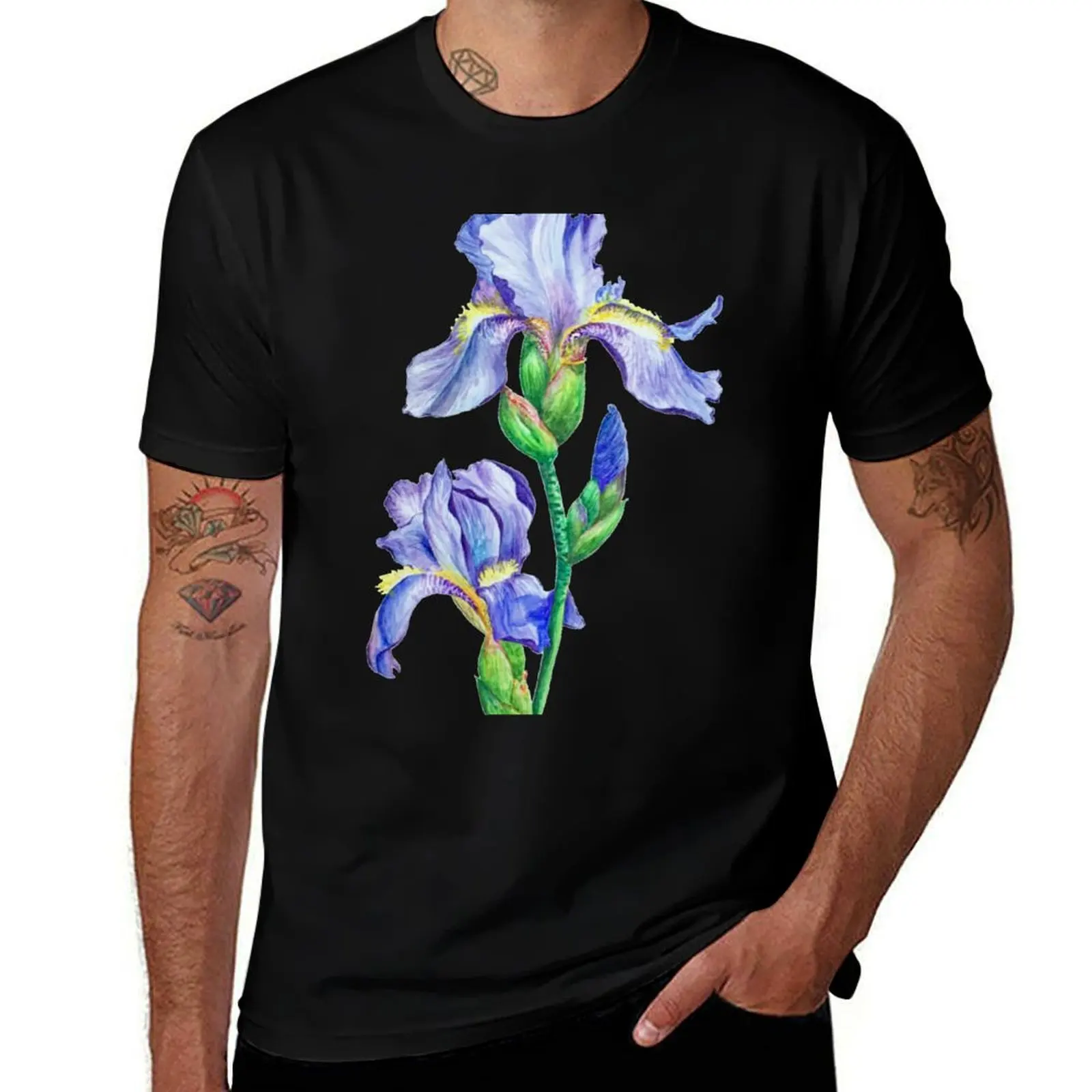 Watercolor Iris Flo… - image