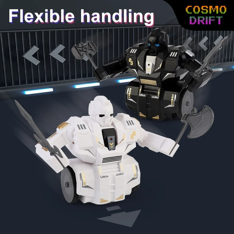Hot 2.4G RC Battle Robot Toy Fighting Boxing Rotating Combat Interactive Kids Toy Remote Control Robot Gift for Boys Child
