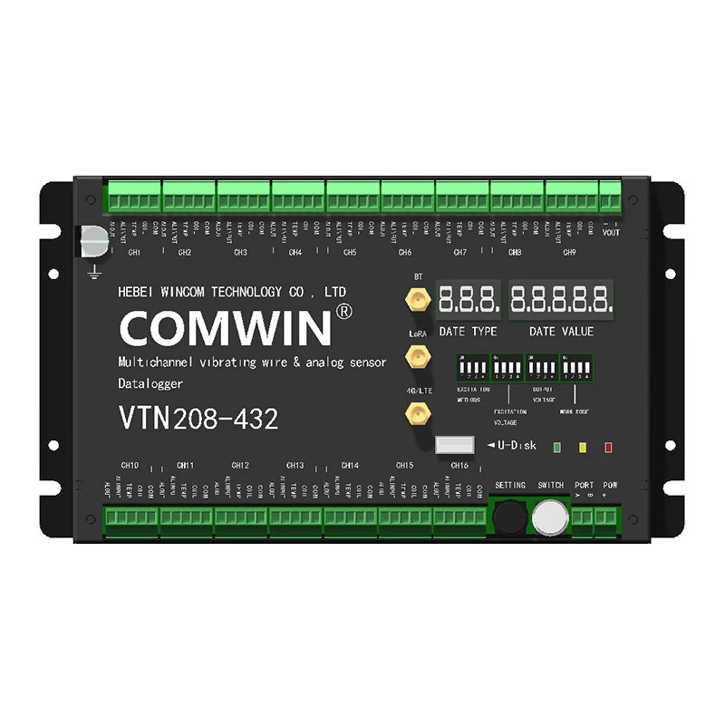 

Vibration String Acquisition Instrument VTN416/8/32 Multi-channel Data Automatic Acquisition Instrument 485 Digital