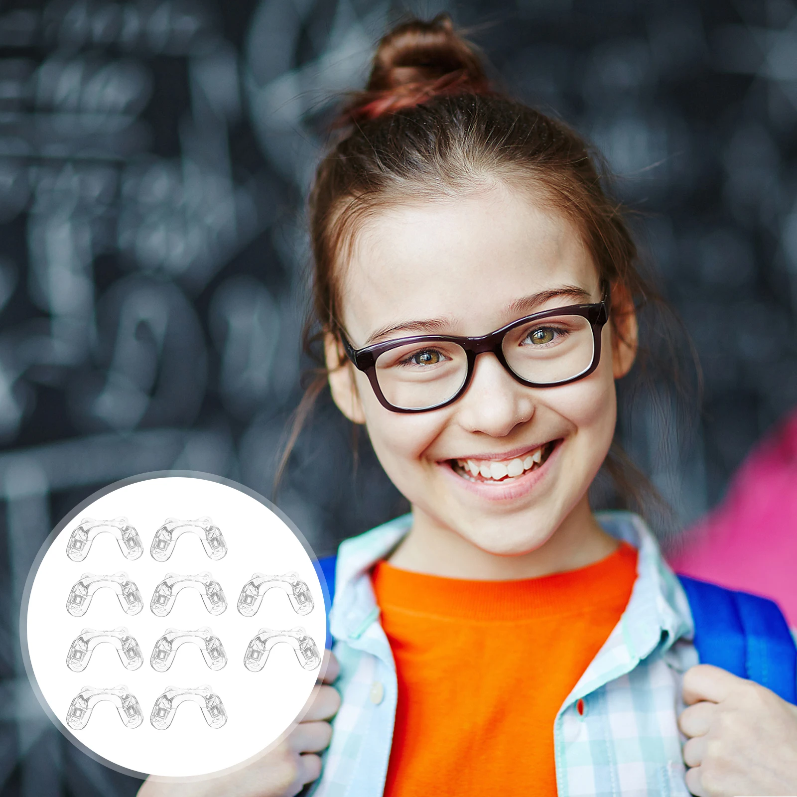 

5 Pairs Kids Glasses Nose Pads Soft Silicone U Shaped Anti Slip Eyewear Accessory Bridge Support Glasses Repair Tools