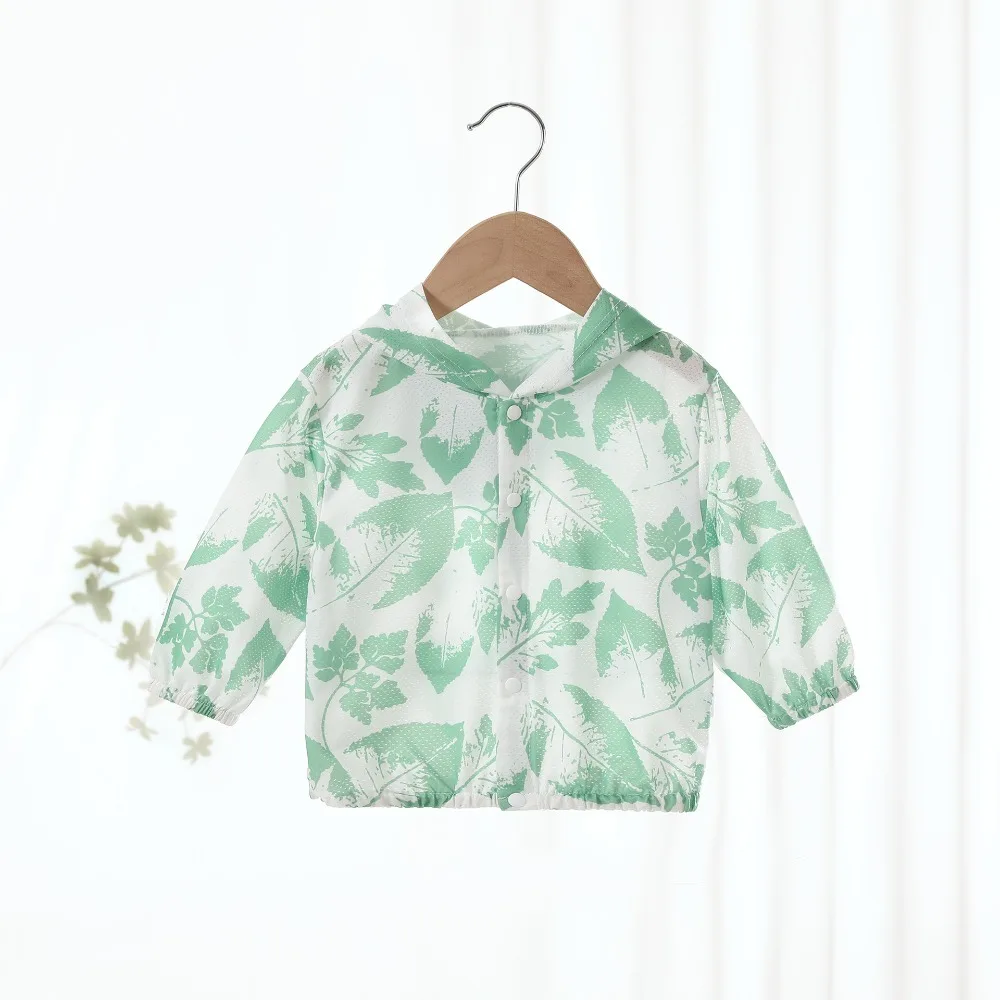 Baby Sunscreen Clothes Summer Breathable Shirt Baby Summer Outerwear Coat  Long Sleeved Shirt for Children Aged 1-4