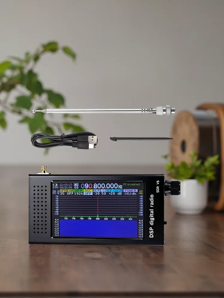 DSP V6 SDR Radio Receiver Shortwave FM MW SSB CW HAM Digital Demodulation Receiver