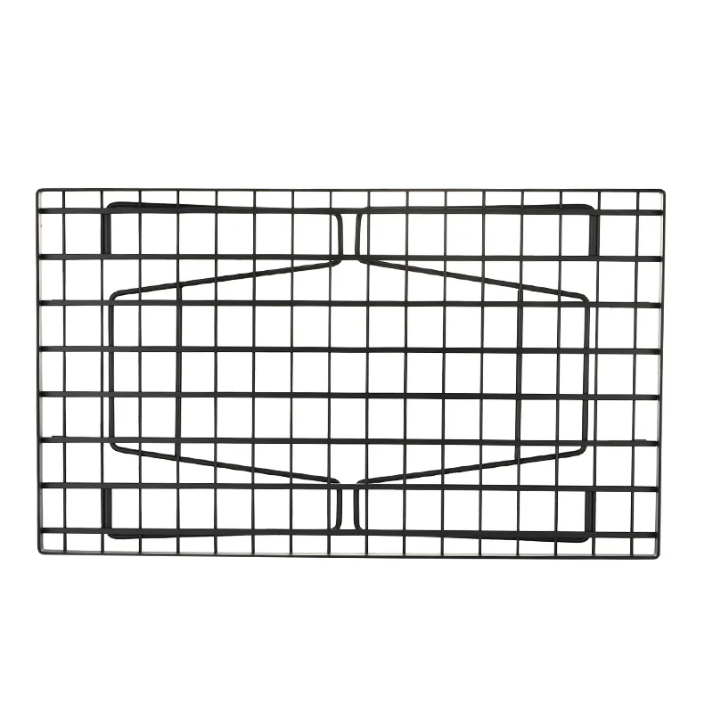 Camping Portable Wire Mesh Folding Table Barbecue Rack Bamboo Dining Table Aluminum Plate Connecting Plate Outdoor Folding Mesh