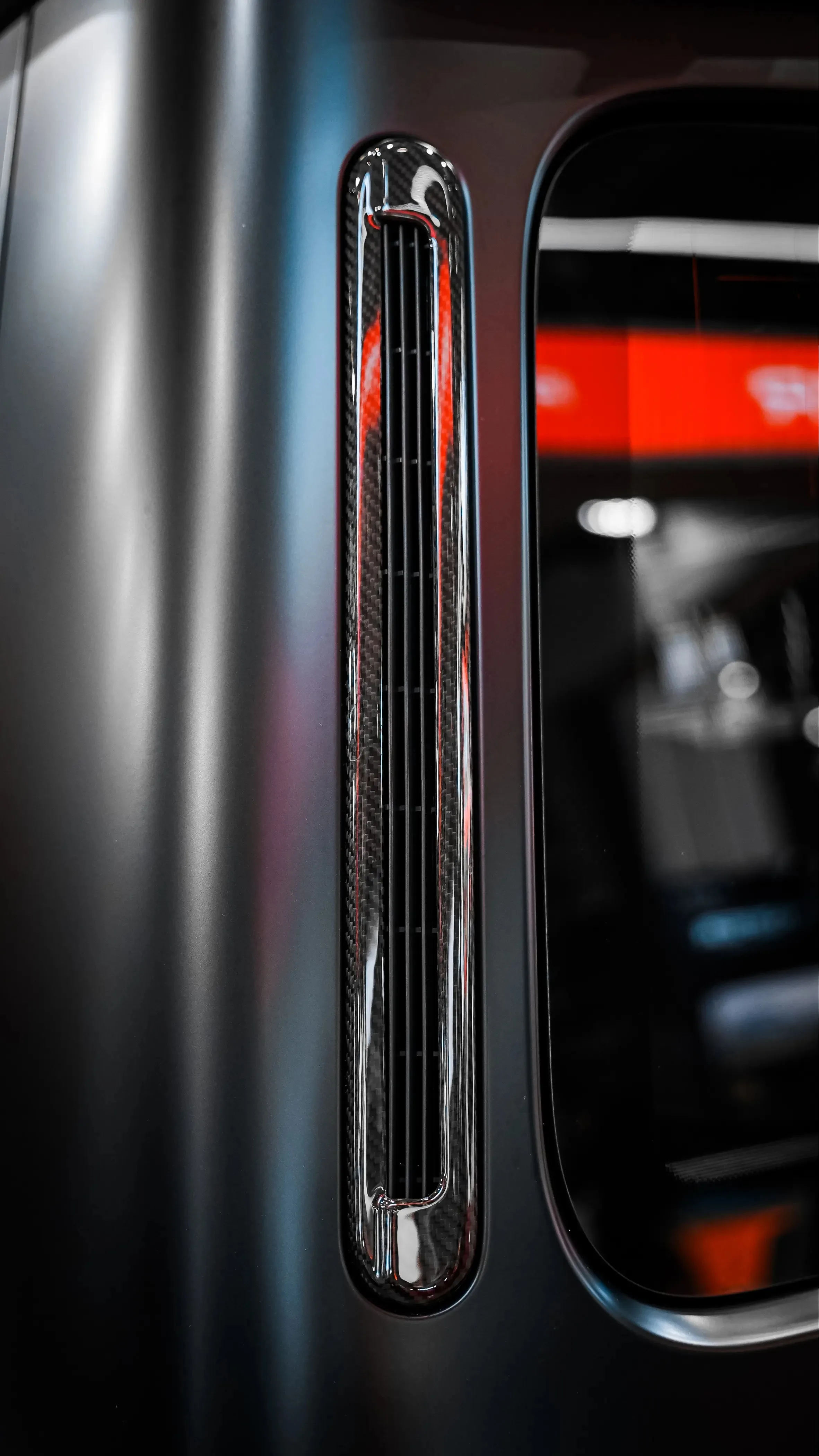 2025 G-Class D Pillar Dry Carbon Fiber Glossy Black Exterior Trim C Pillar Vent Cover for Mercedes W465 Accessories