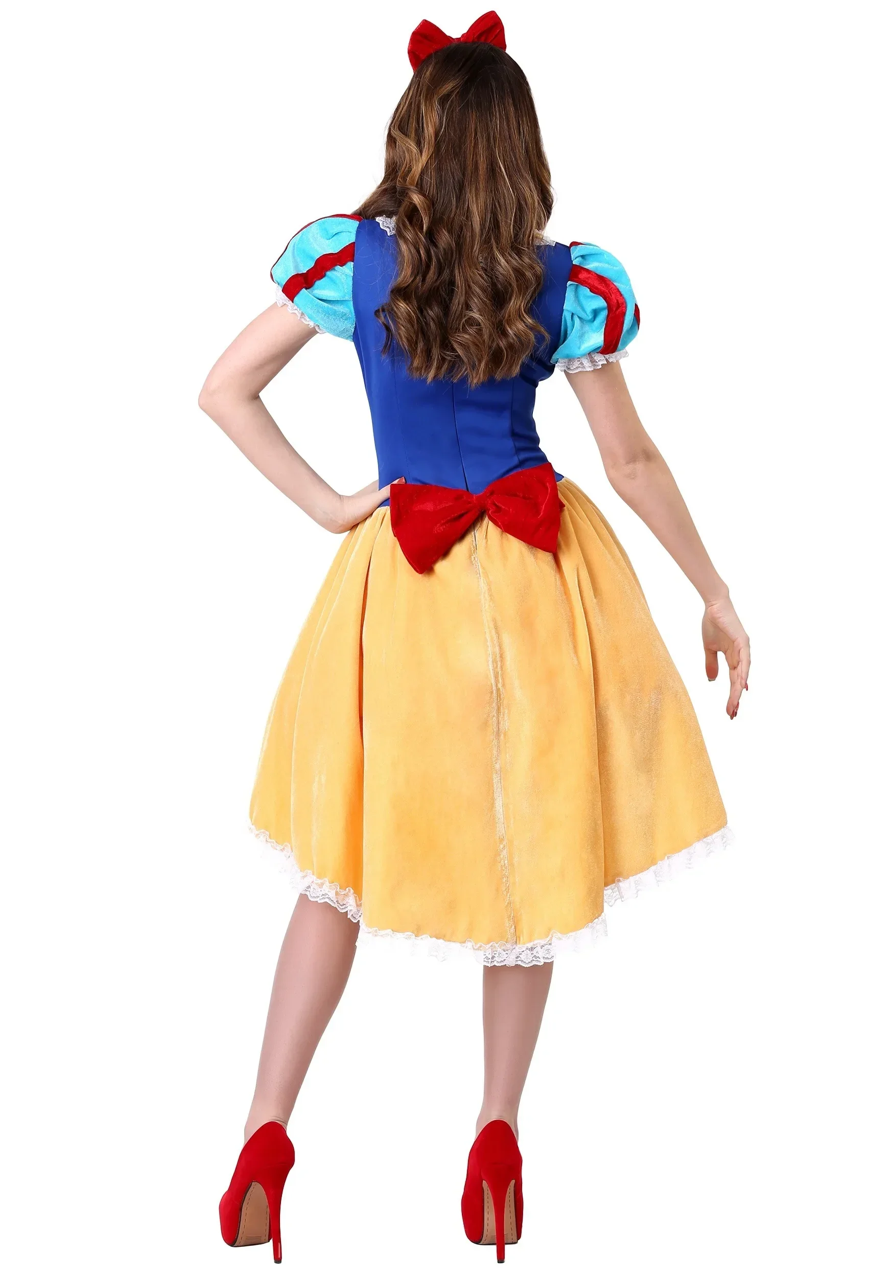 Snow White Dress Costumes Snow Queen Costume Princess Cosplay Anna Made Women Holiday Party Clothing Costumes For Adults