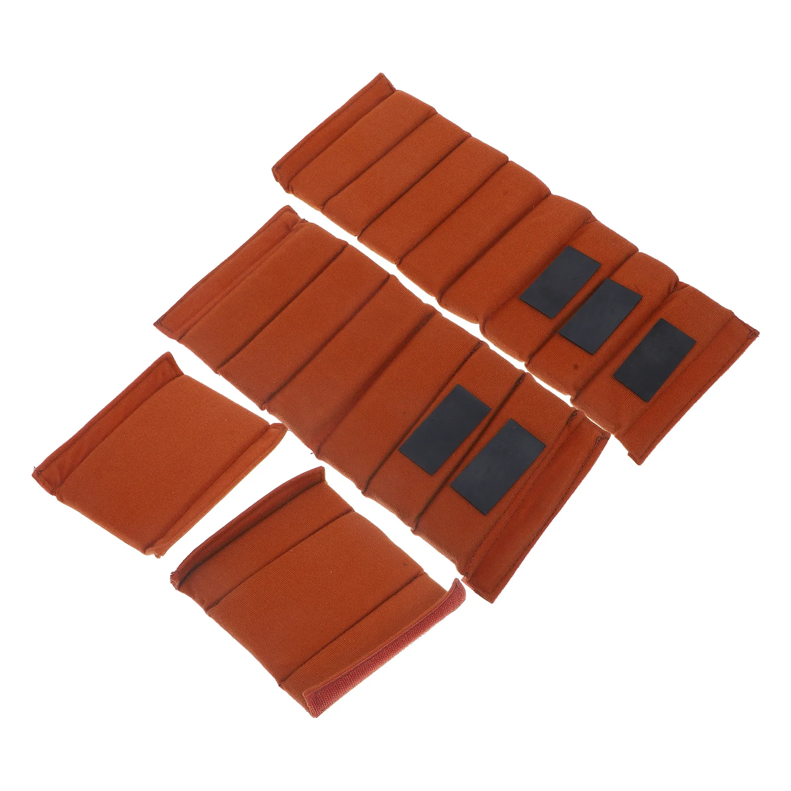 

4pcs Camera Bag Insert with Hook Loop Straps for Brown Pouch DIY Dividers Inner Lid Accessories Protecting Gear