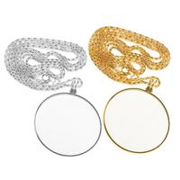 Magnifying Glass Necklace Pendant 5X Handheld Pocket Magnifier Fashion Necklace Pendant Portable Magnifying Glass for Jewelry