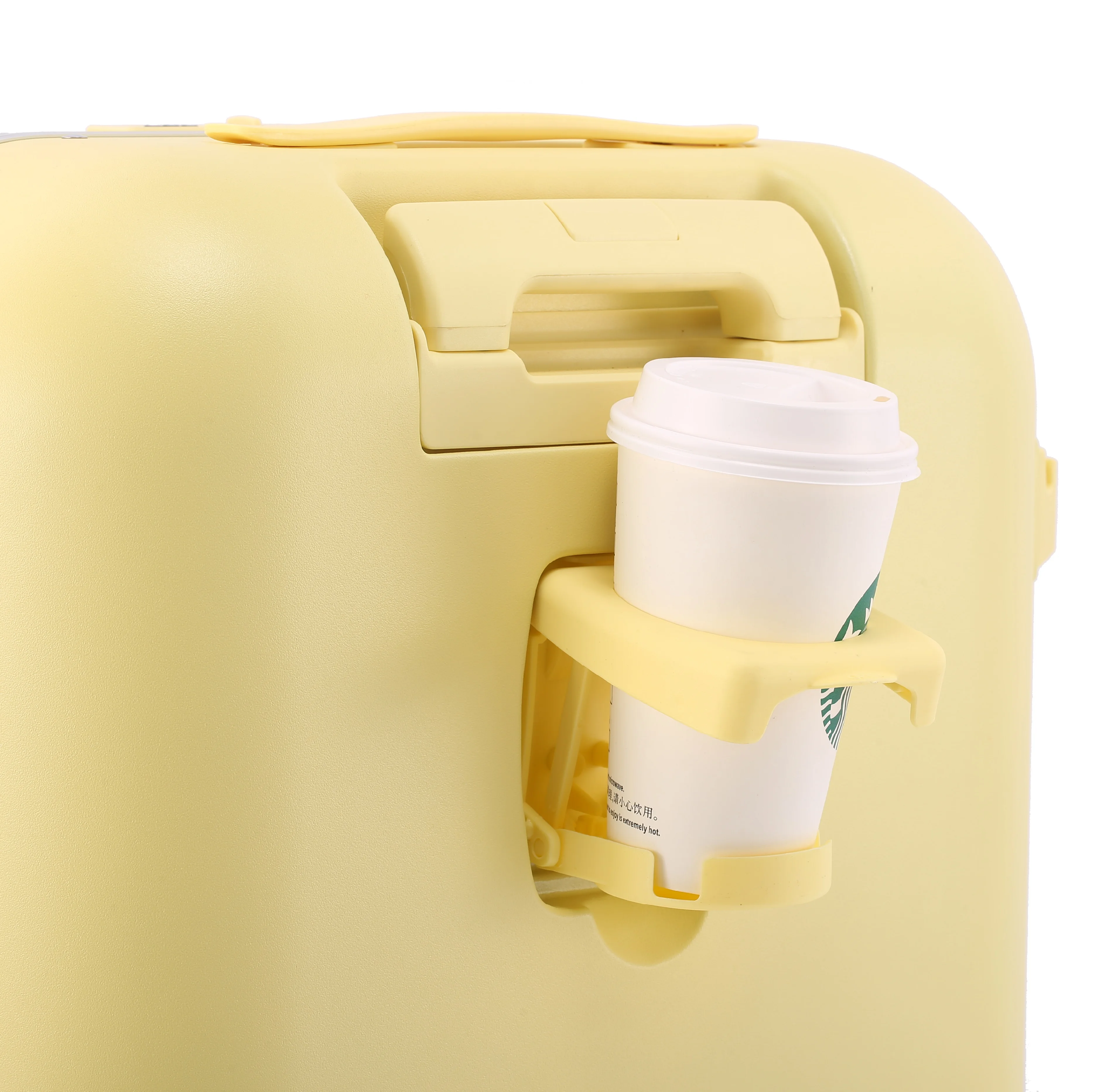Bunnyfly Multifunctional 18/20/24 Suitcase Luggage with Front Open Design USB Port Cup Holder & TSA Lock ABS+PC Material