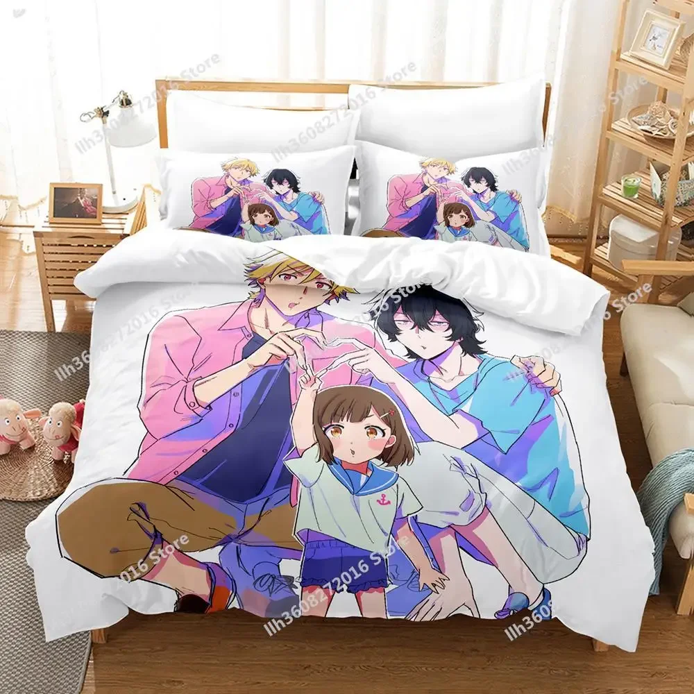 3D Print Anime Buddy Daddies Bedding Set Single Twin Full Queen King Size Bed Set Adult Kid Bedroom Duvetcover Sets Home Textile