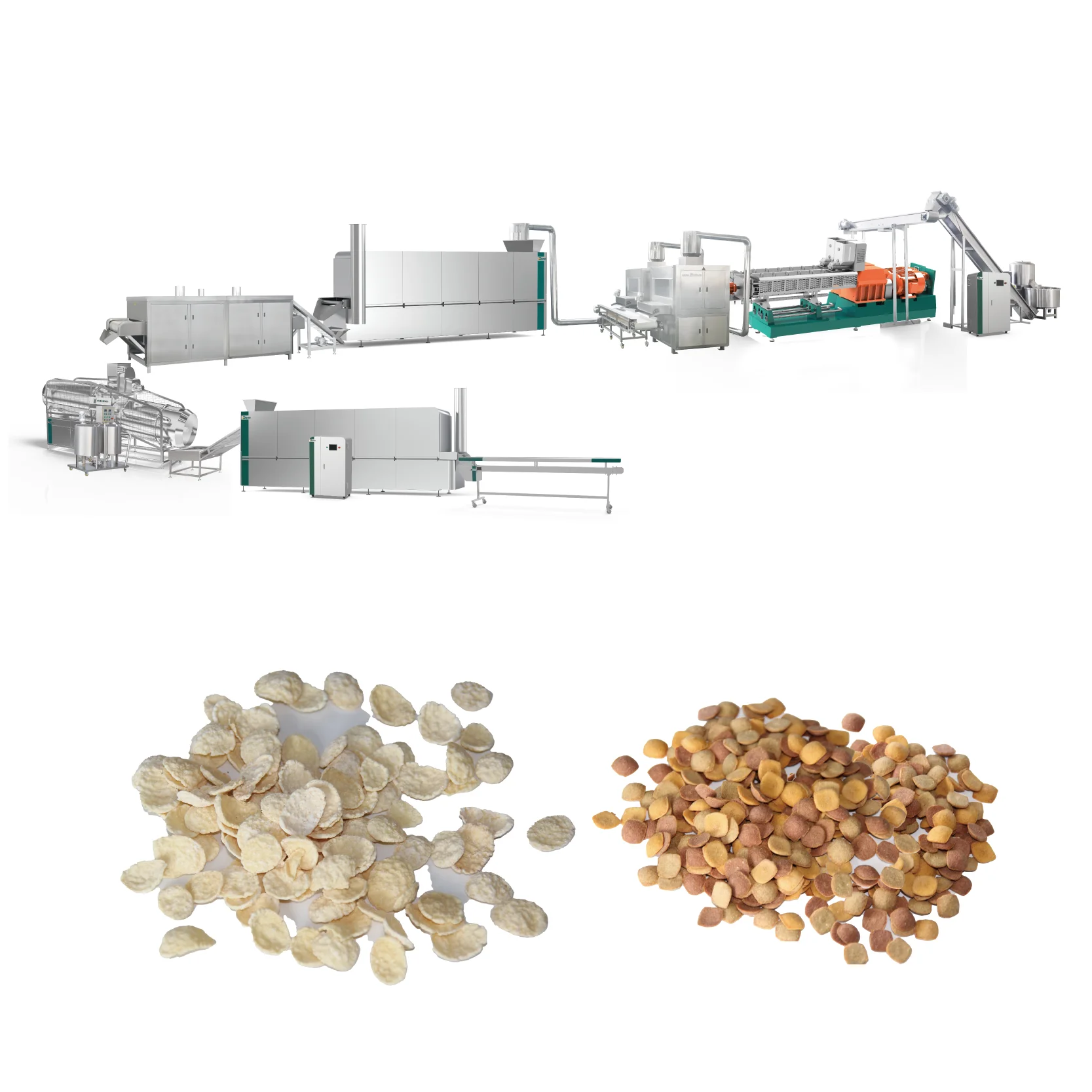 Cost Effective Other Food Processing Machinery Core Flakes Breakfast Cereals Extruder Machine Snacks Making Machine