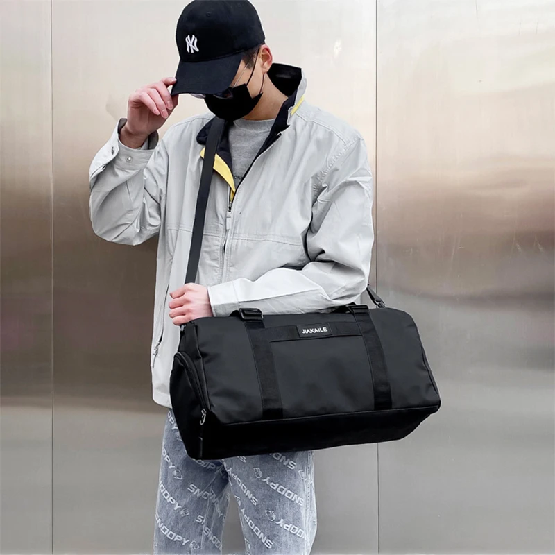 Fashion Summer Big Men'S Sports Fitness Bag Large Male Suitcase Travel Gym Handbag Swimming Boston Weekend Shoulder Duffle Bag