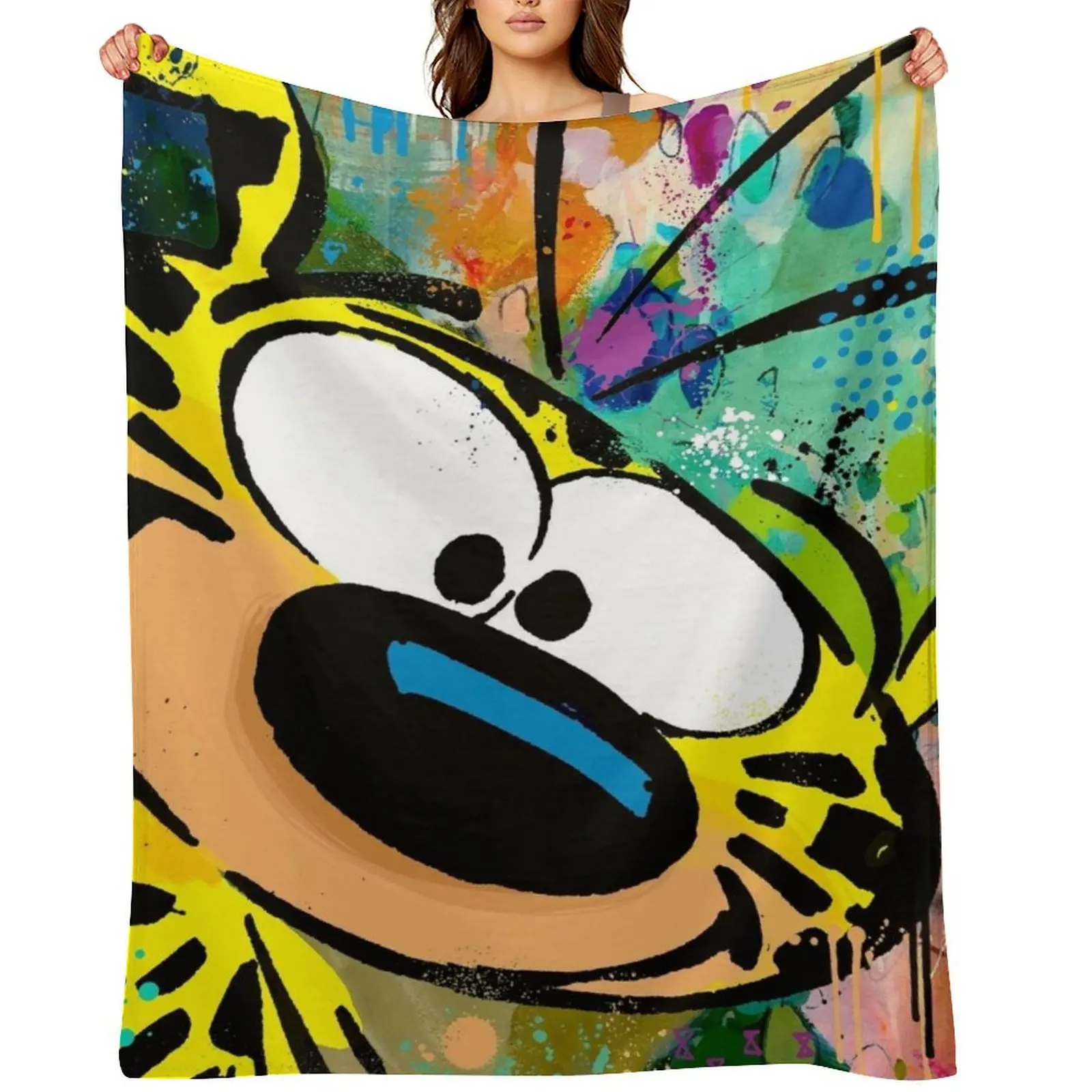 

Marsupilami Throw Blanket Decorative Beds Bed linens Personalized Gift Summer Beddings Blankets