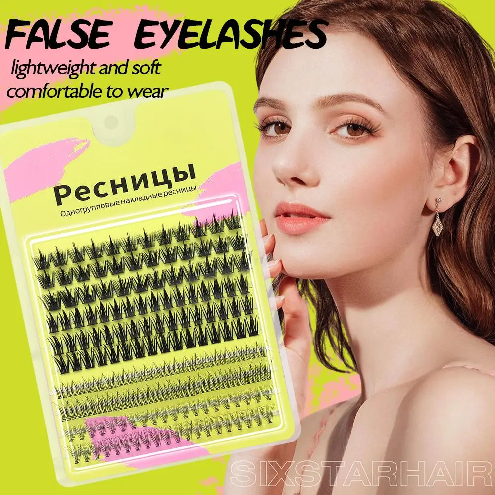 DIY Segmented False Eyelash Fluffy Wispy Individual Cluster Lash Look Tools Natural Makeup Thick Professional Lashes M0O0