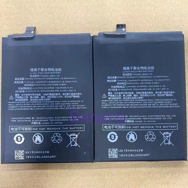 BSO1FA battery For XiaoMi Black Shark 1 SKR-A0 Battery 3900mAh Mobile Phone Replacement Batteria Batterie Accumulator