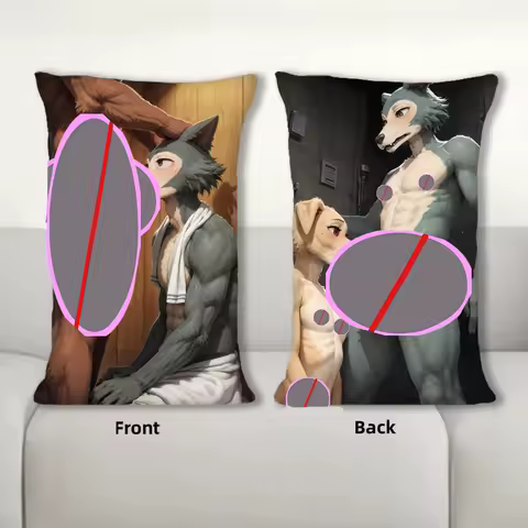 Dakimakura Anime Hentai Legoshi Sofa Cushion Body Pillow Cover Double Side Print Bedding Throw Pillow Case